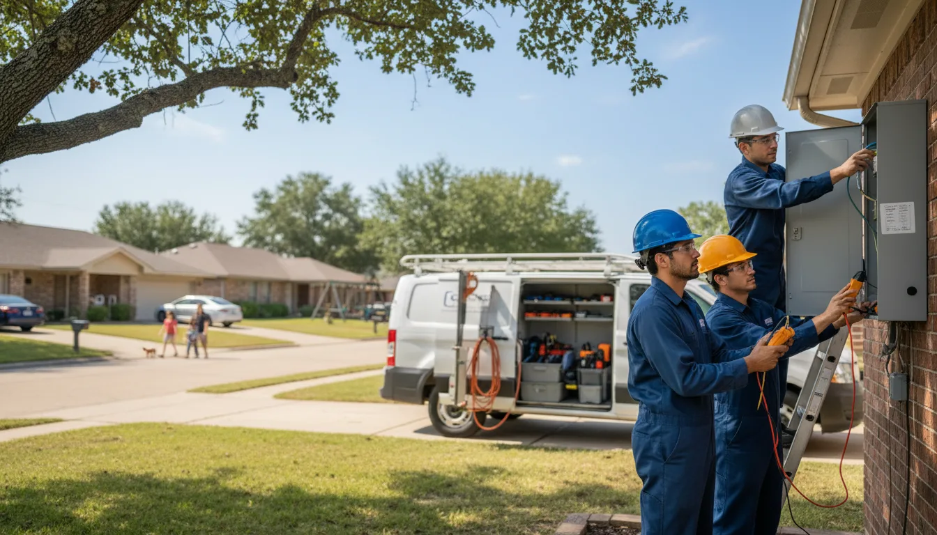 Certified electrician providing emergency electrical services in Polk City, IA